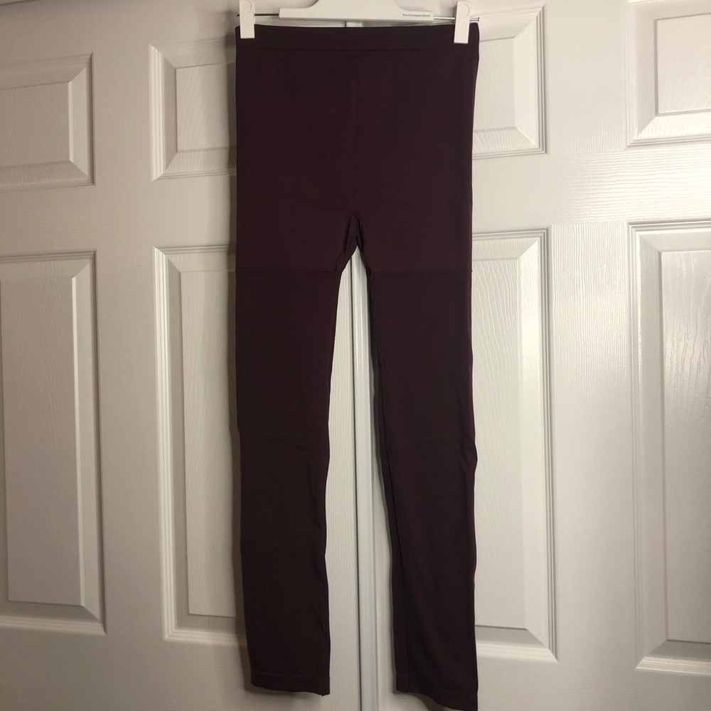 Lane‎ Bryant Dark Red Stretchy Pull On Leggings One Size